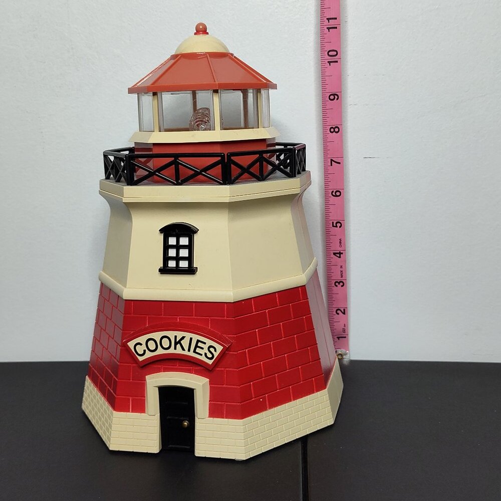 Vintage The Original Lighthouse Cookie Jar Lights & Sounds Fun-Damental Too 1999